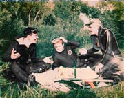 Подводные охотники на привале