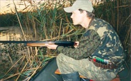 охота с надувной лодки 2005